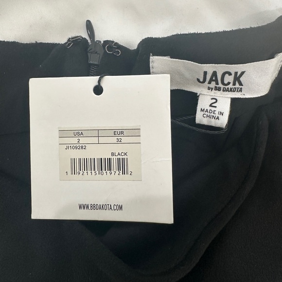 Jack By BB Dakota By Steve Madden Black Faux Suede Ruffle Skirt Versatile Size 2 - Picture 9 of 10